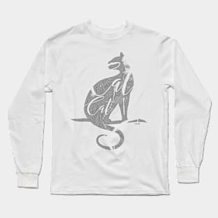 CAT CAT Cat Silhouette With Photo PREMIUM DESIGN Long Sleeve T-Shirt